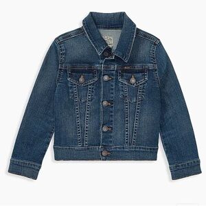 POLO RALPH LAUREN GIRL’S DENIM TRUCKER JACKET SIZE 12 RETAIL $89
